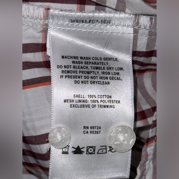 Columbia Super Bonehead PFG Virginia Tech Long Sleeve Plaid Shirt Mens Size M - Picture 5 of 7